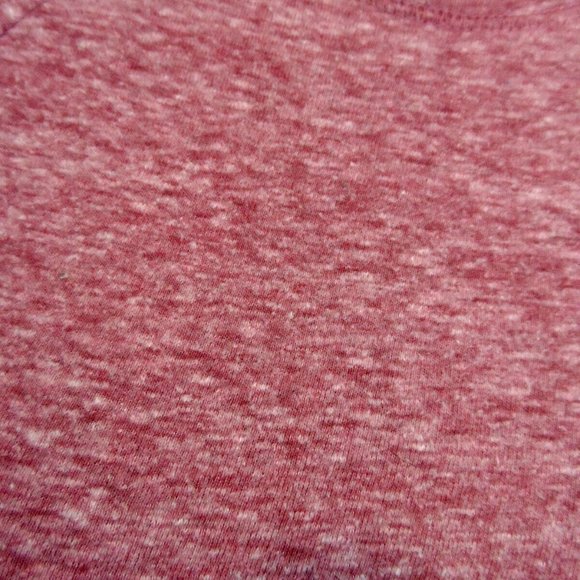 STAR RIDE Heathered Sporty T-shirt Jr. L Pale Red Scoop neck Round hem top LS - Picture 6 of 6